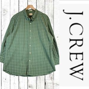 J. CREW Men’s Size XXL Shirt Plaid Stretch Classic Fit Long Sleeve Button Down